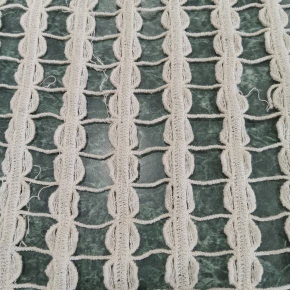 Womens One Size Ivory Crochet Fringe Vest Longline Boho Festival Hippie Western - Picture 6 of 8